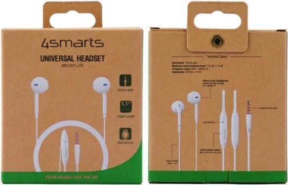 Actual product image 4smarts Melody Lite (No noise cancelling, Cable)