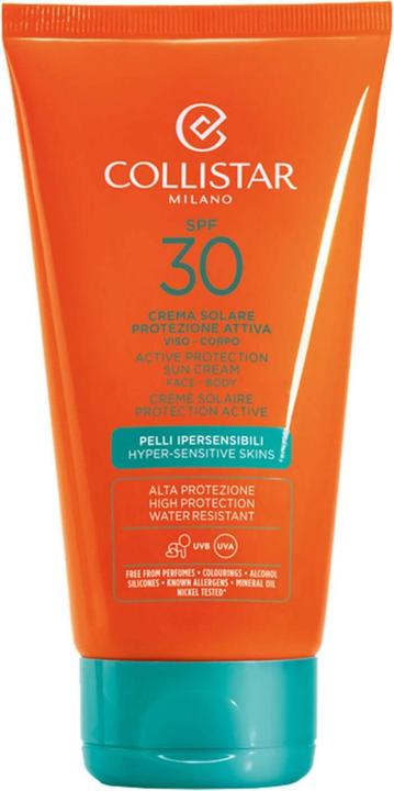 Collistar CS Sun - Active Protection Sun Cream face & body SPF30 (Sonnencreme, SPF 30, 150 ml, 150 g)