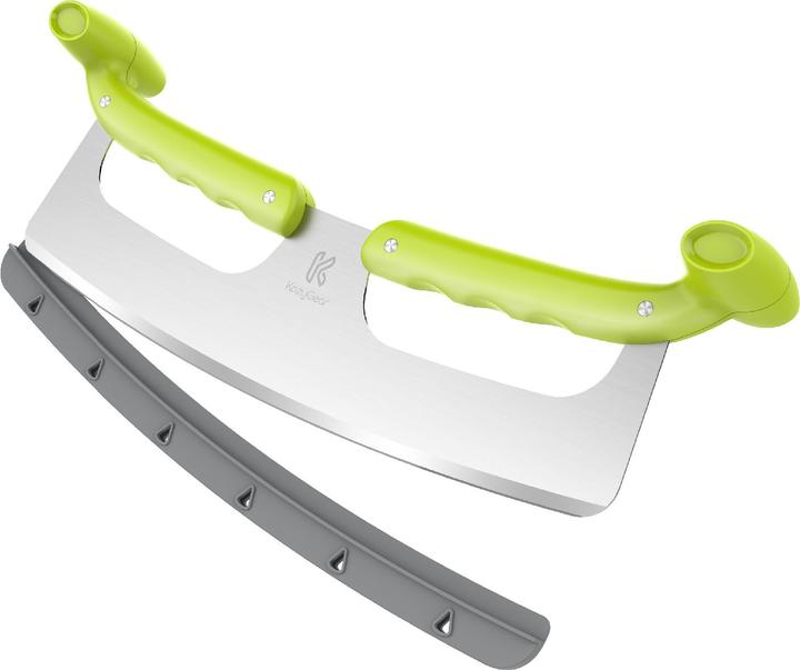 Produktbild Kozygear Pizzaschneider Mezzaluna mit doppel.Schutzgriff