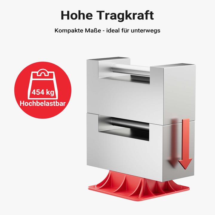 Produktbild Wiltec Farm Jack Offroad Stützplatte Wagenheber 27,8x27,8x7cm Allzweckheber