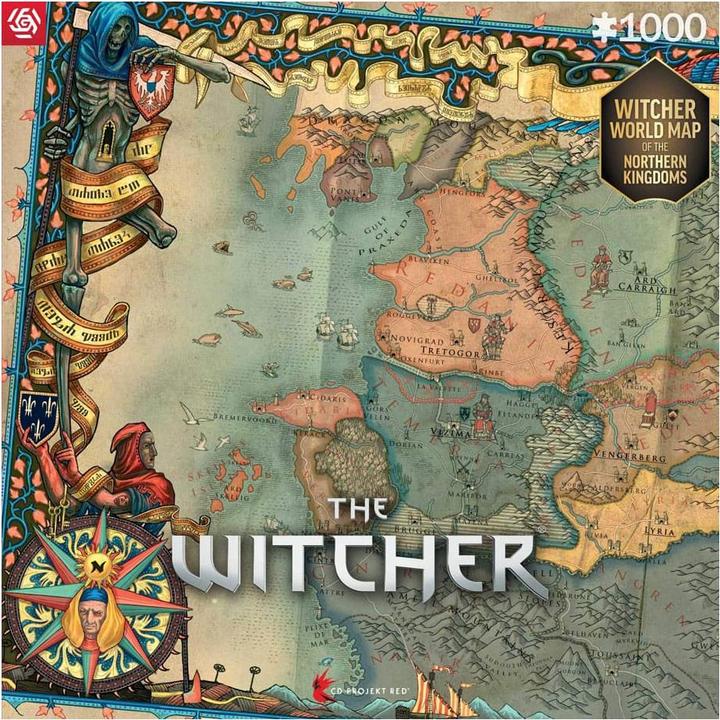 Actual product image Good Loot The Witcher: Northern Kingdom Map - Puzzle (1000 pieces)