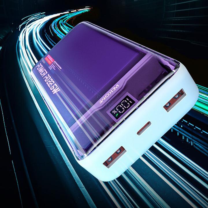 Produktbild Wekome WP-351 Vanguard-Serie – Powerbank 20000 mAh PD 20 W + QC 22,5 W (Lila / Transparent) (20000 mAh)