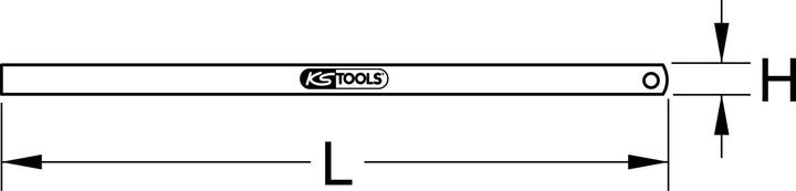 Image du produit KS Tools Règle souple en acier. 150mm 300.0101 (150 mm)