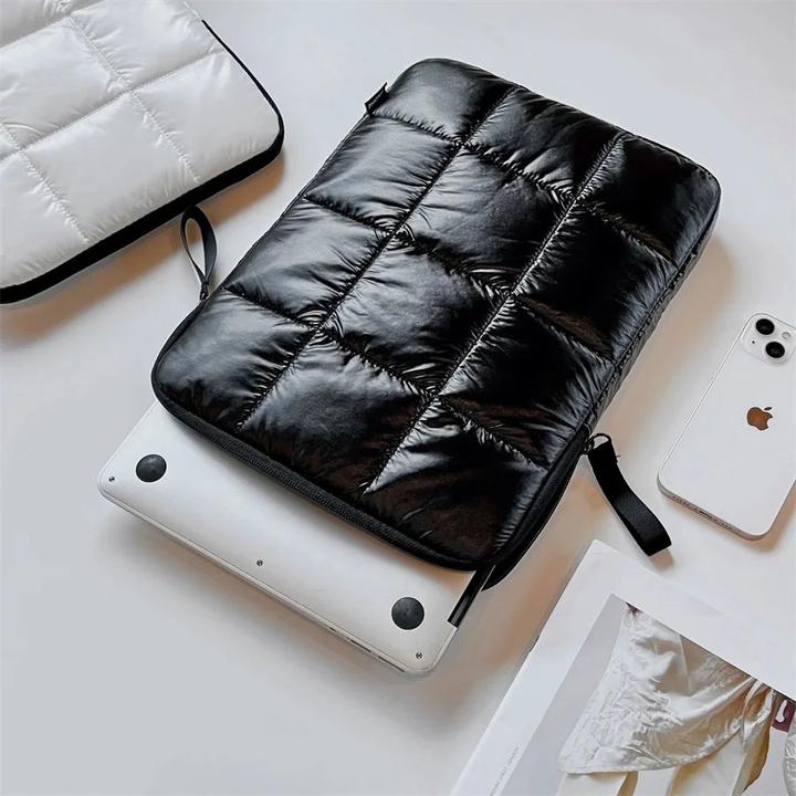 Produktbild Only-Bags.Store Down Soft Liner Tasche für Ipad Macbook Air pro Dell Asus Puffer Laptop Sleeve Tasche, 15-Zoll (15")