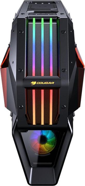 Actual product image Cougar Conquer 2 - Full Tower - PC - Metal - Tempered Glass - Black - Orange - Tran (ATX, mATX, Mini-ITX, SSI CEB)