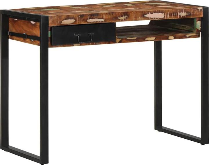 VidaXL Schreibtisch Mehrfarbig 100x50x75 cm Massivholz Altholz Tisch (100 x 50 x 75 cm)