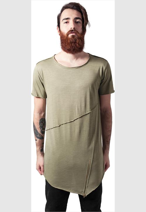 Produktbild Urban Classics Long Open Edge Front Zip Tee (XL)
