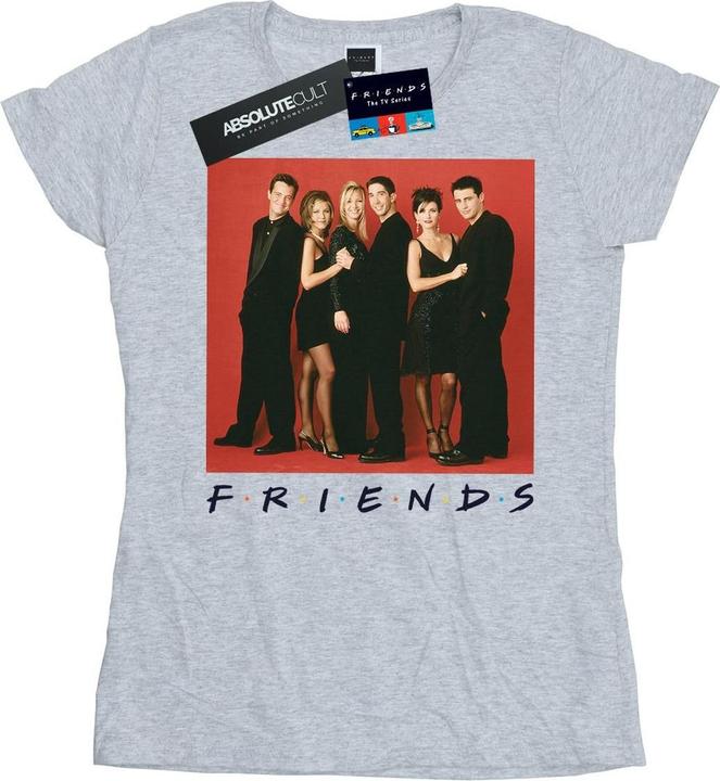 Actual product image Friends Womens/Ladies Group Photo Formal Cotton T-Shirt (XXL)