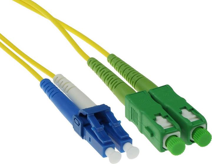 Image du produit 30 mètres LSZH monomode 9/125 OS2 fibre patch duplex avec connecteurs SC/APC et LC/PC (CAT7, 30 m)