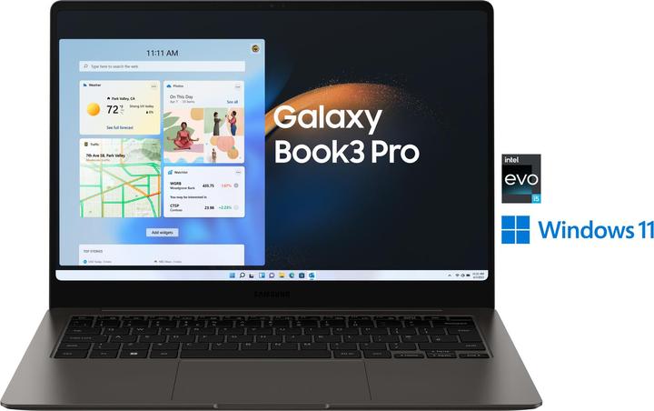 Actual product image Samsung Galaxy Book3 Pro (14", Intel Core i5-1340P, 8 GB, 512 GB, DE)