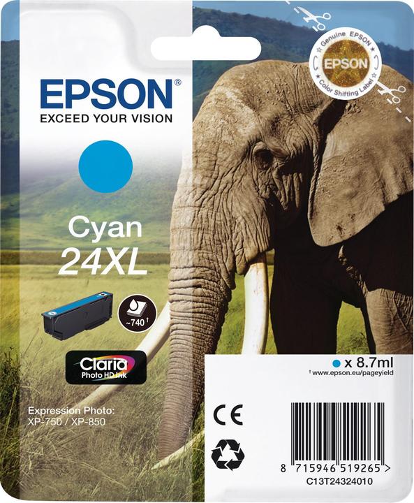 Produktbild Epson 24XL Claria Photo HD (C)