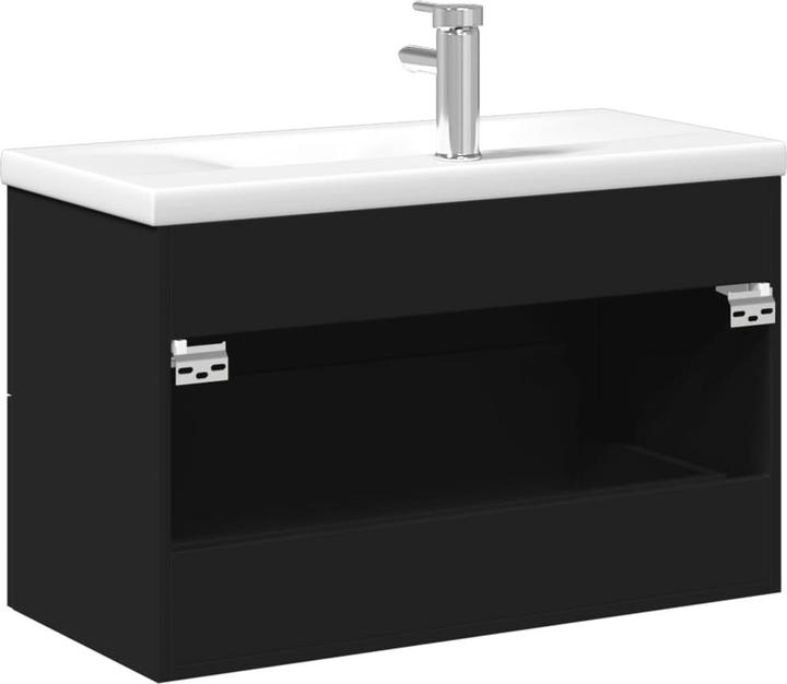 Image du produit VidaXL Meuble sous-vasque avec vasque encastrée