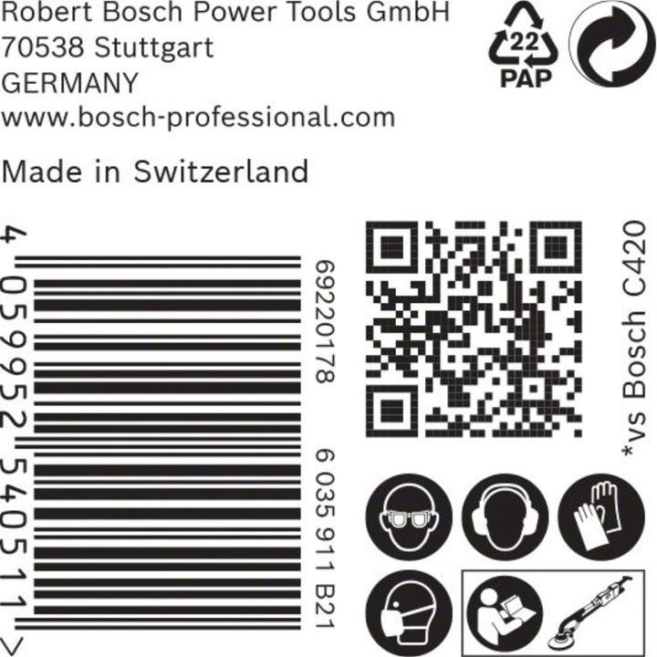 Immagine prodotto Bosch Professional Zubehör EXPERT M480 Rete di levigatura per levigatrice per cartongesso, 225 mm, G 240, 25 pezzi. (240)