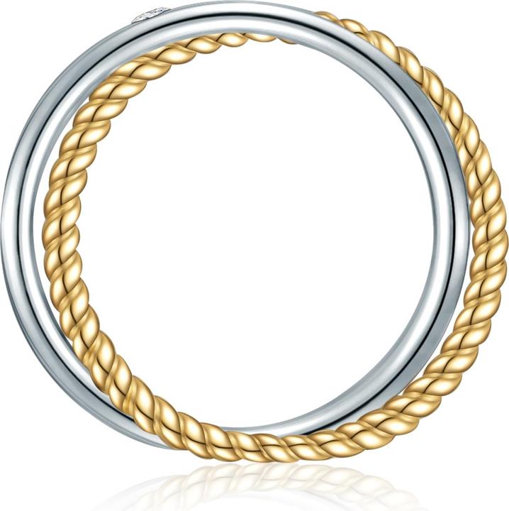 Produktbild Lulu & Jane Sterling Silber Diamant silber/gelbgold - 33430 (54, 925 Silber)