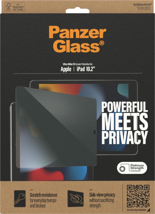 Produktbild PanzerGlass Privacy f. Apple iPad 10.2", CF (1 Stück, iPad 2019 (7. Gen))