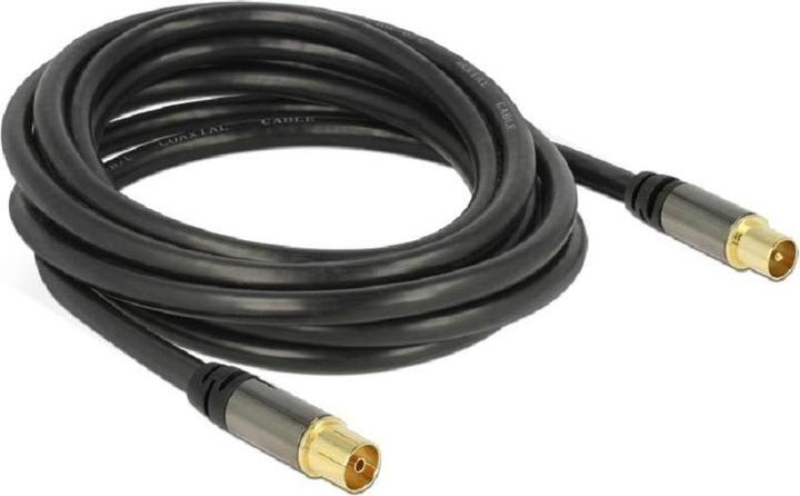 Immagine prodotto Delock Cavo d'antenna spina IEC > presa IEC 3 m nero (85 dB, Cavi antenna)