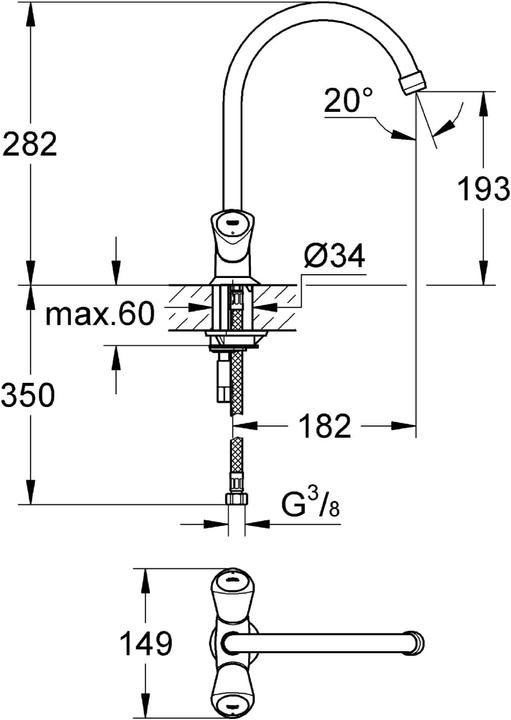 Actual product image Grohe Costa S Küchenarmatur