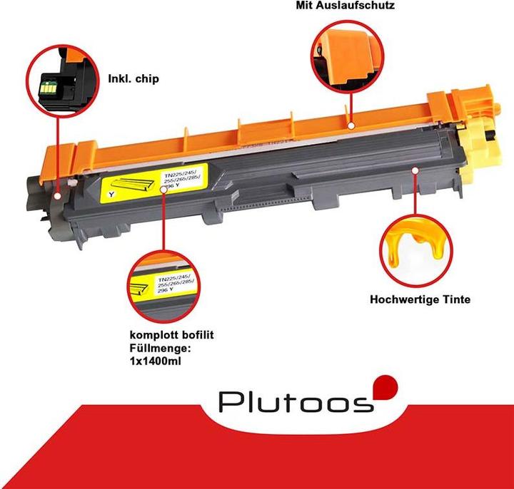 Produktbild Plutoos TN-241/245 (M, C, Y, BK)