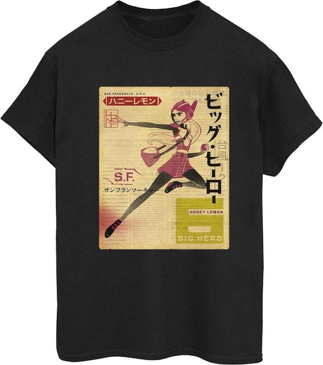 Produktbild Disney Big Hero 6 Baymax Honey Lemon Newspaper TShirt (S)