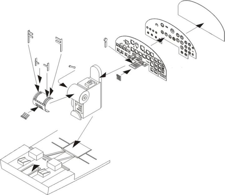 Image du produit CMK B-17 Flying Fortress - Panneau d'instruments