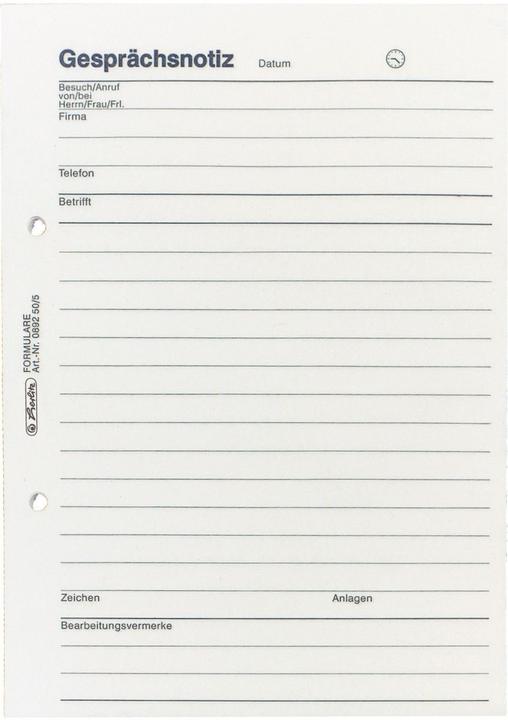 Immagine prodotto Herlitz Blocco note parlante DIN A5, 50 fogli (50 x)