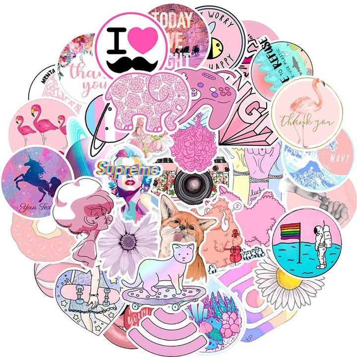 Actual product image JTI Mega pack with stickers - Pink Mix