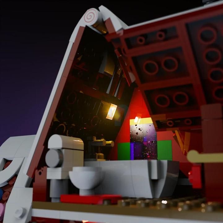 Actual product image Light my bricks LMB 2.0 LEGO® 10267# Winter Village Ginderbread House Light Kit
