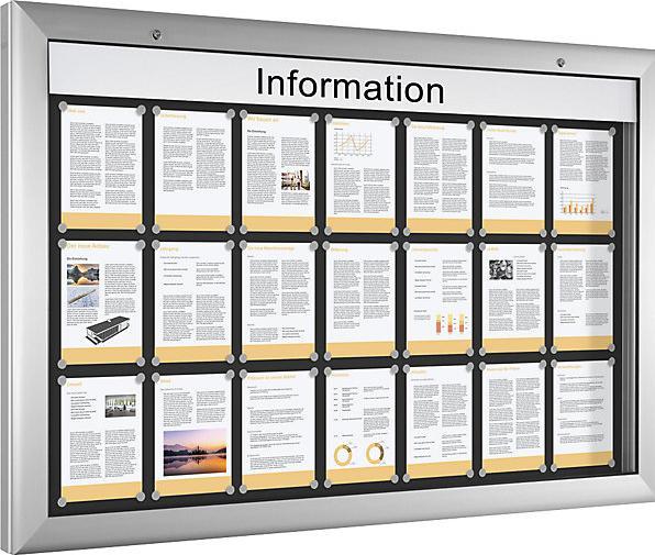 Produktbild kaiserkraft Schaukasten für Innen- und Aussenbereich (Magnettafel, 160 x 102.5 cm)