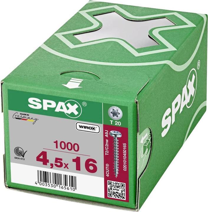 Immagine prodotto Spax Viti per truciolare PH T20 4,5x16 mm (1000 Viti per pezzo)
