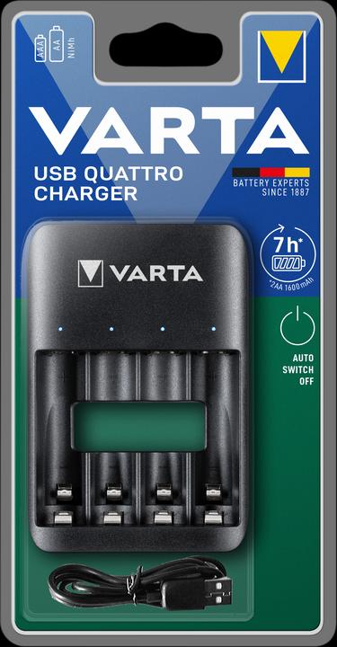 Image du produit Varta Akku Power Set - Charger + 2x4 AAA 800mAh (4 pcs, AAA, 800 mAh, Piles rechargeables + chargeur)