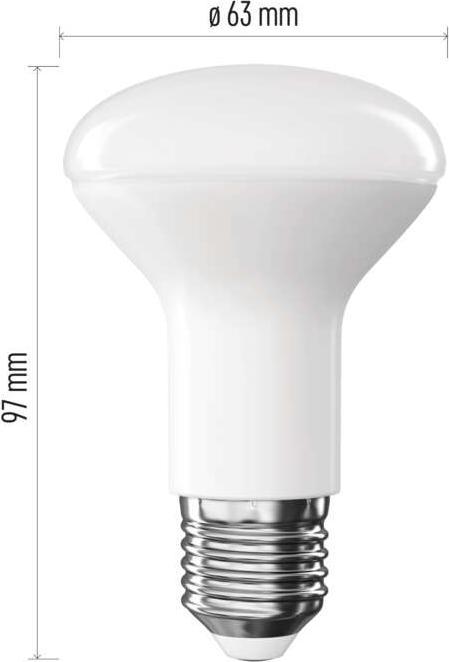 Image du produit Emos Lampe LED Classic R63 / E27 / 7 W (60 W) / 806 lm / Blanc chaud (E27, 7 W, 806 lm, 1 x, E)