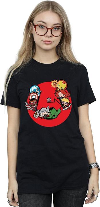 Immagine prodotto Kawaii Avengers Ready Steady War Maglietta Ampia Donna (M)