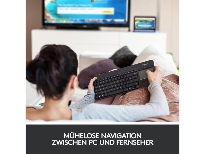 Produktbild Logitech K400 Plus (Eng. Int., Kabellos)