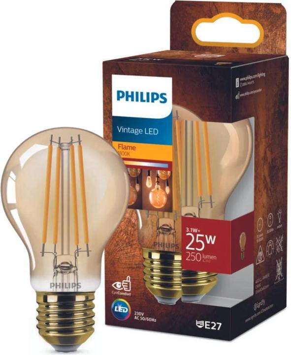 Produktbild Philips Amber (E27, 3.10 W, 250 lm, 1 x, F)