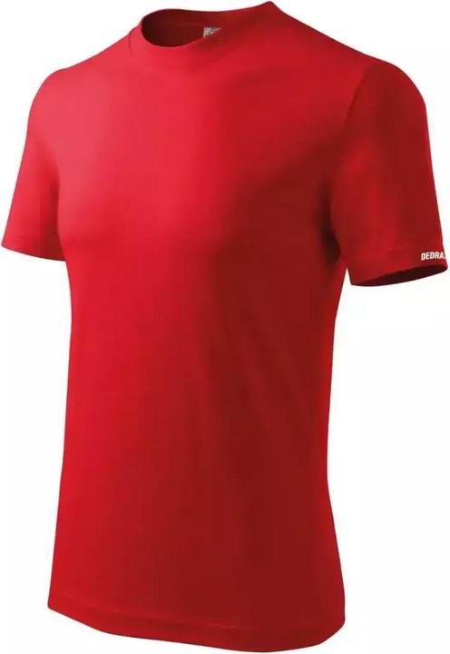 Dedra Herren T-Shirt XXXL, rot, 100 % Baumwolle (BH5TC-XXXL) (3XL)