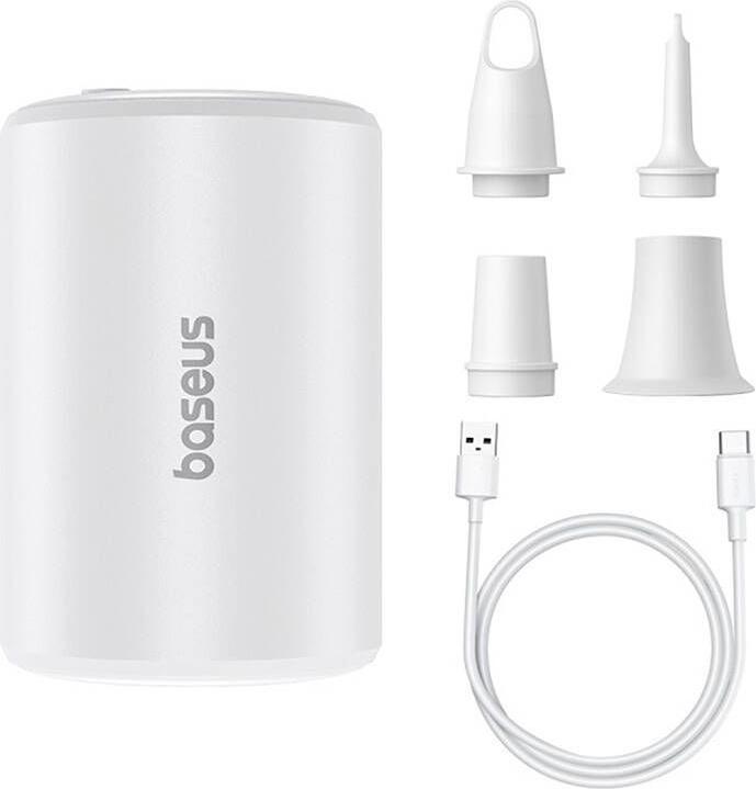 Produktbild Baseus PocketGo Pro Serie Tragbare Luftpumpe Stellar Weiss (Eingebautes Display, Eingebautes Mikrofon, Akku)