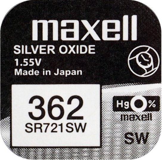 Image du produit Maxell 362 / SR721SW - Pile de montre (1 pcs, SR58, 25 mAh)