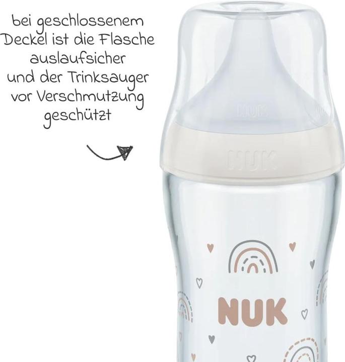 Produktbild NUK Babyflaschen Glas-Flasche 3er Pack Perfect Match 230 ml (230 ml)