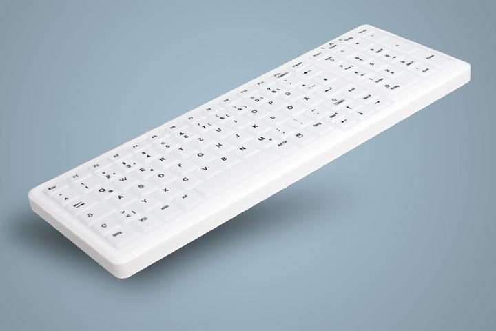 Actual product image Active Key AK-C7000F-FU1-W/GE Keyboard RF wireless + USB White (DE, Wireless)