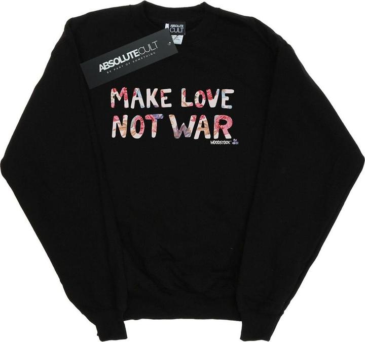 Produktbild Woodstock Make Love Not War Floral Sweatshirt Jungen (152, 158)