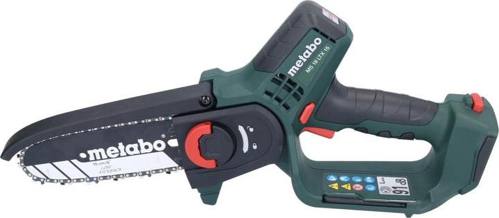Image du produit Metabo MS 18 LTX 15 Scie à bois sans fil 18 V 15 cm 5 m/s + 2x batterie 5,5 Ah + chargeur + metaBOX (Tronçonneuse à batterie)