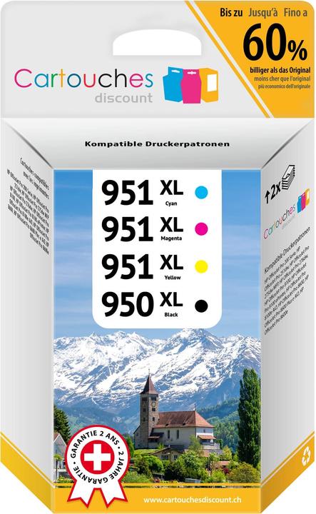 Image du produit Cartouches Discount Pack Compatible HP 950XL et HP 951XL (CMJN)