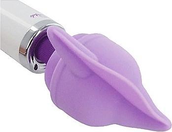 Produktbild XR Brands Flutter Tip Silicone Wand Attachment - Purple