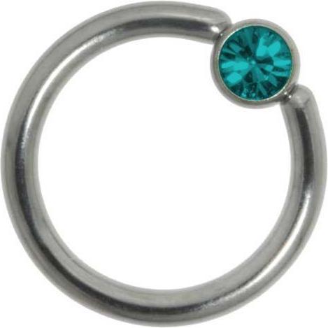 Bijouteria 1.2mm Piercingstab (Edelstahl, Swarovski Kristall)
