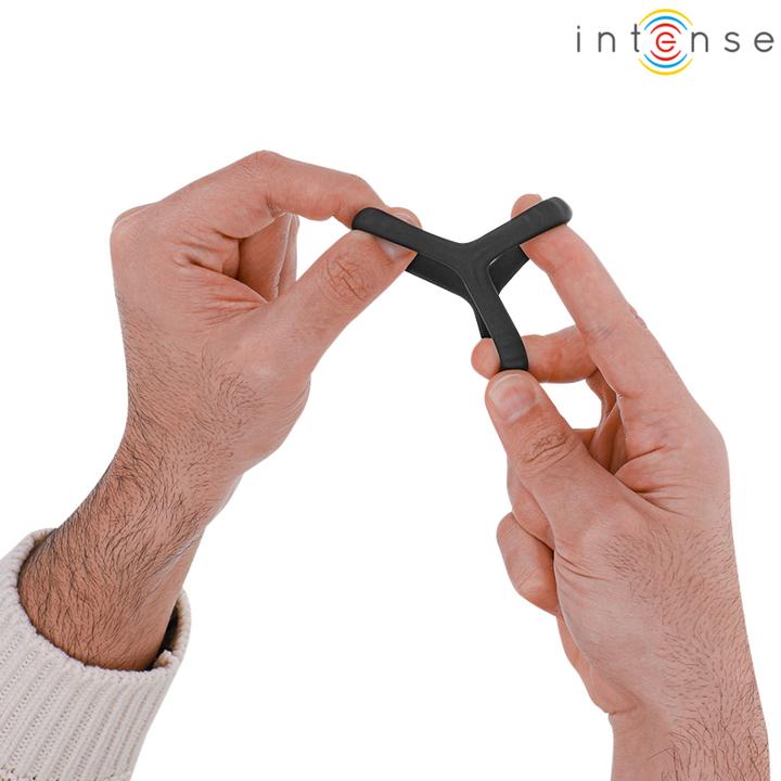 Produktbild Intense Carson Doppelter Penisring Aus Silikon Schwarz Modell 4 (13.50 cm)