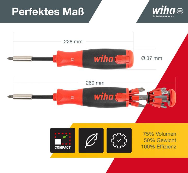 Actual product image Wiha Workshop Magazine Screwdriver (Port)