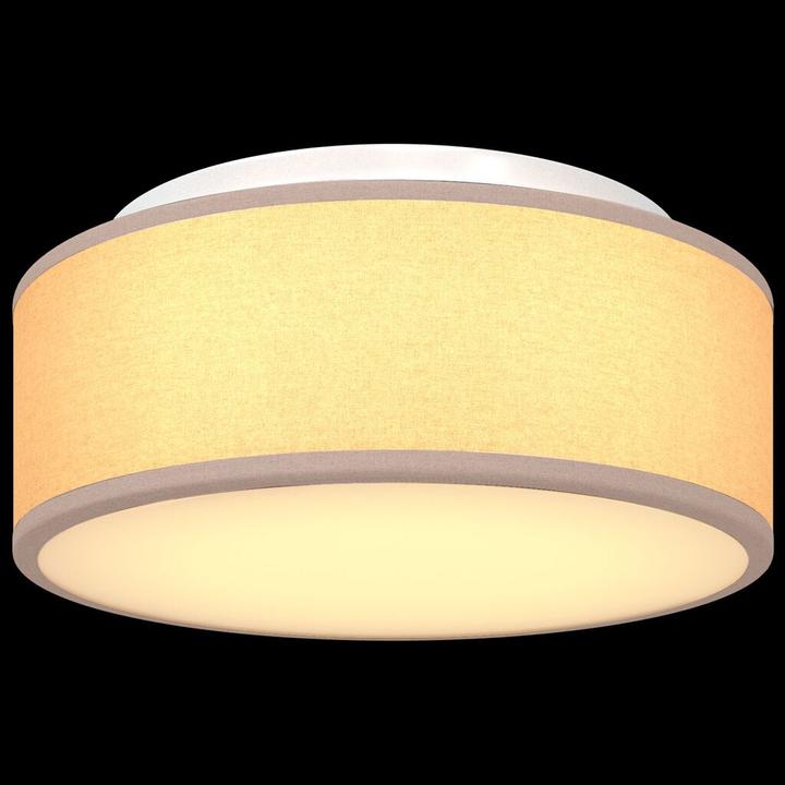 Produktbild VidaXL Deckenleuchten Flush Mount Taupe 30 cm Stoff E27 (E27)