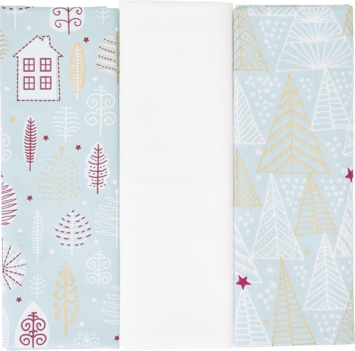 Actual product image BeaLena Fabric pack "Frozen Winter" set of 3, 3 designs à 50 x 70 cm