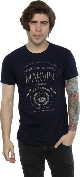 Actual product image Looney Tunes Mens Where's The Kaboom Marvin The Martian Cotton T-Shirt (XXL)