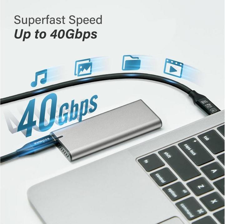 Actual product image edimax USB4/Thunderbolt3 Cable, 40G (3 m, USB 4.0)